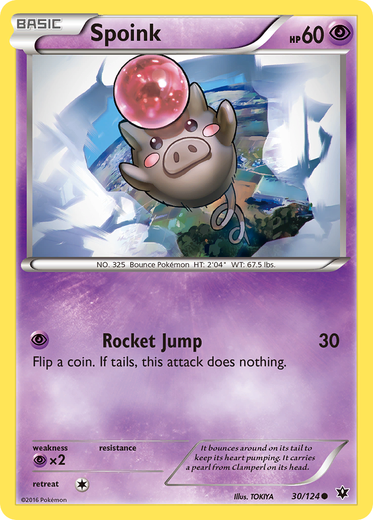 Spoink (30/124) [XY: Fates Collide] | Total Play