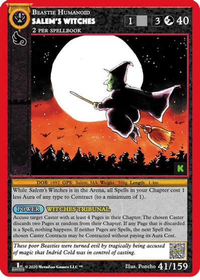 Salem's Witches [Cryptid Nation: Kickstarter Edition] | Total Play