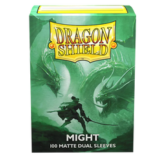 Dragon Shield: Standard 100ct Sleeves - Might (Dual Matte) | Total Play