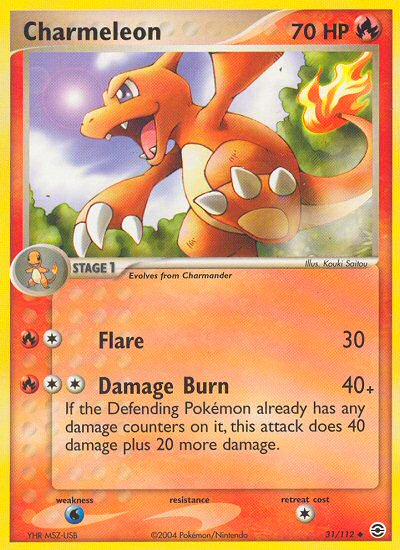 Charmeleon (31/112) [EX: FireRed & LeafGreen] | Total Play