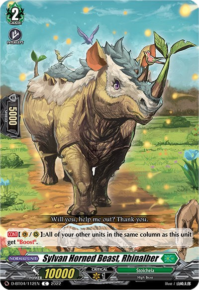 Sylvan Horned Beast, Rhinalber (D-BT04/112EN) [Awakening of Chakrabarthi] | Total Play