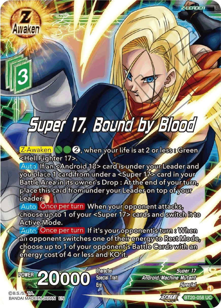 Super 17, Bound by Blood (BT20-058) [Power Absorbed] | Total Play