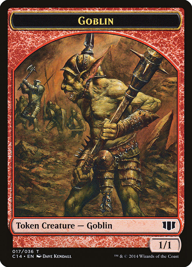Goblin // Goat Double-Sided Token [Commander 2014 Tokens] | Total Play