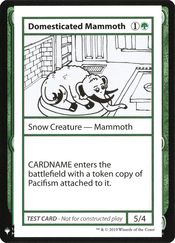 Domesticated Mammoth [Mystery Booster Playtest Cards] | Total Play