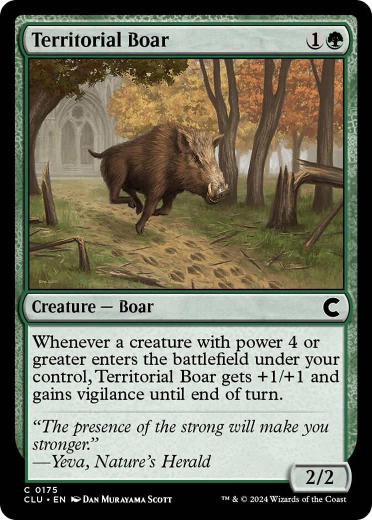 Territorial Boar [Ravnica: Clue Edition] | Total Play