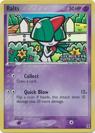 Ralts (81/113) (Stamped) [EX: Delta Species] | Total Play