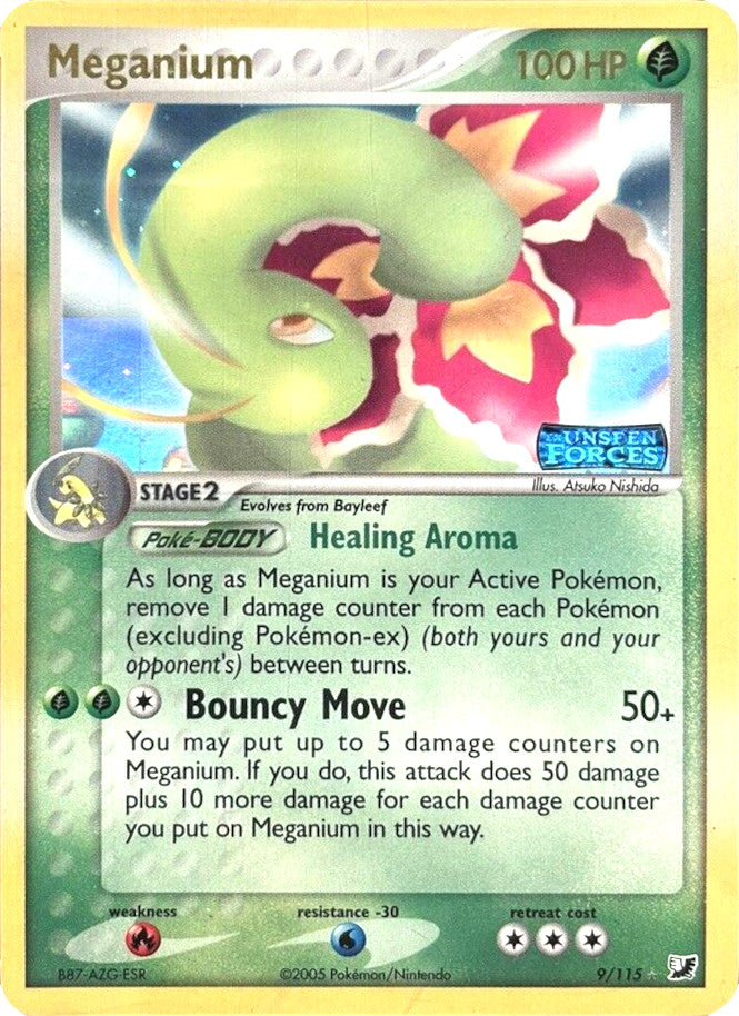Meganium (9/115) (Stamped) [EX: Unseen Forces] | Total Play