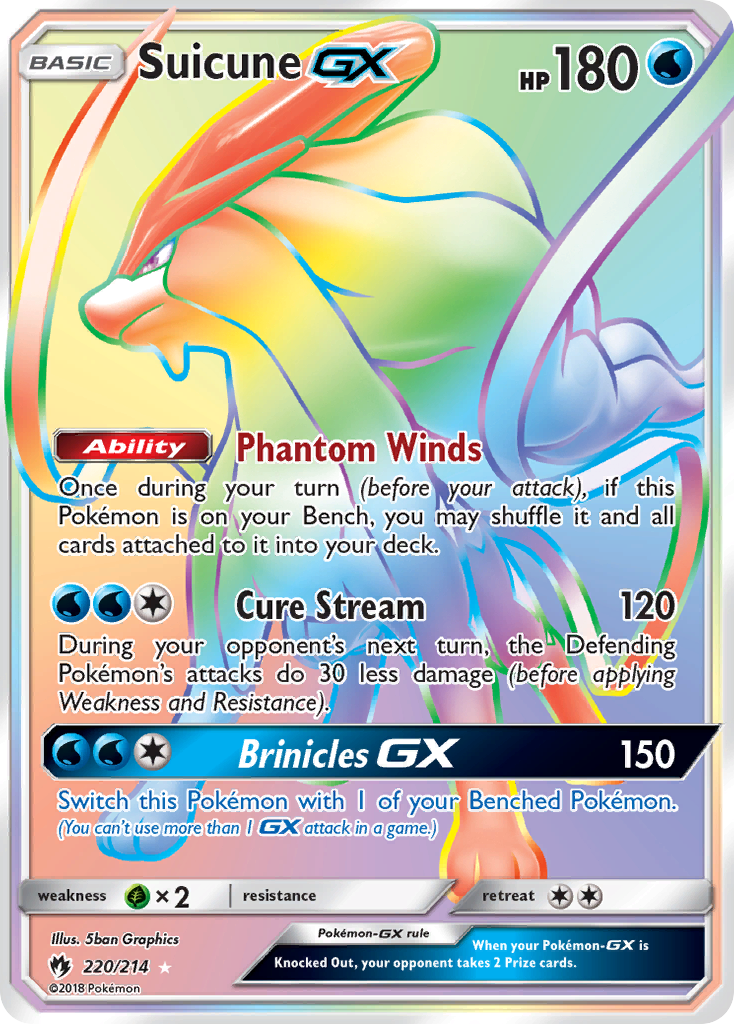 Suicune GX (220/214) [Sun & Moon: Lost Thunder] | Total Play