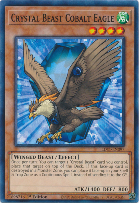 Crystal Beast Cobalt Eagle [LDS1-EN097] Common | Total Play