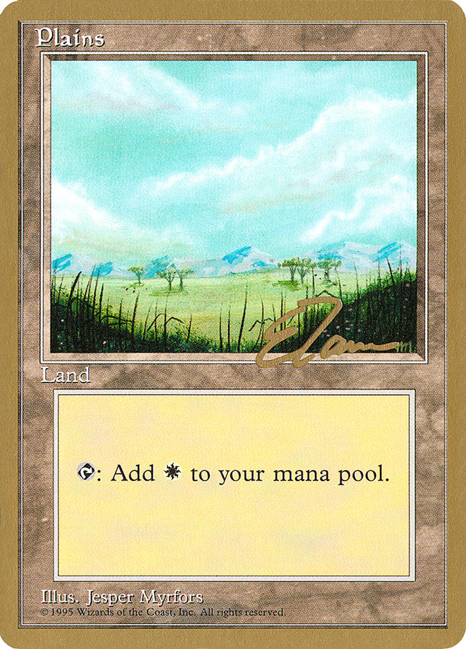 Plains (et365) (Eric Tam) [Pro Tour Collector Set] | Total Play