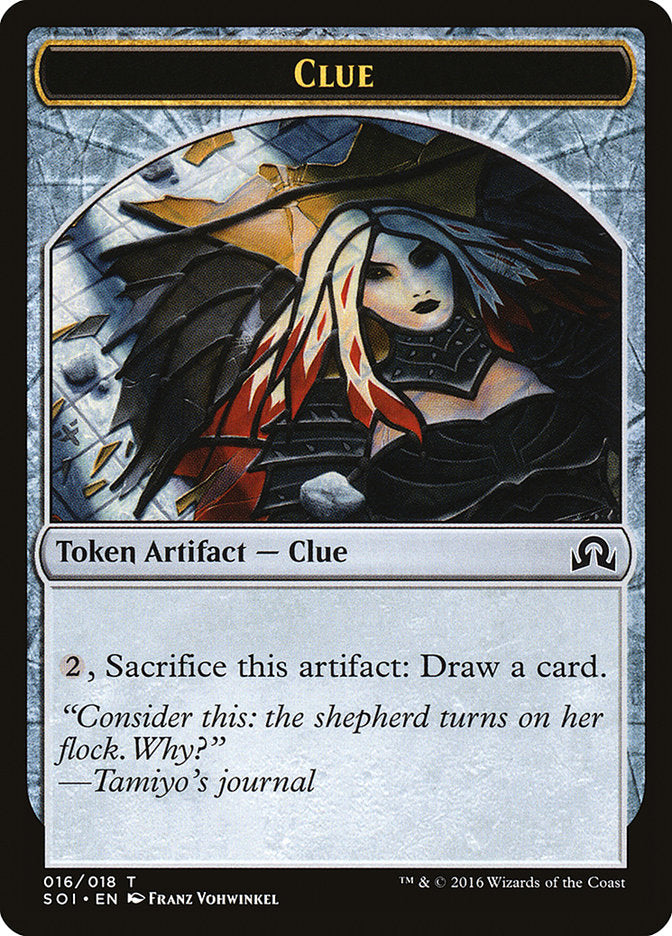 Clue Token (016/018) [Shadows over Innistrad Tokens] | Total Play