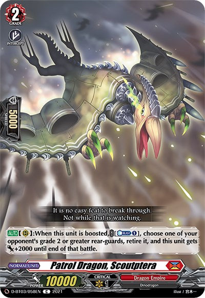Patrol Dragon, Scoutptera (D-BT03/058EN) [Advance of Intertwined Stars] | Total Play