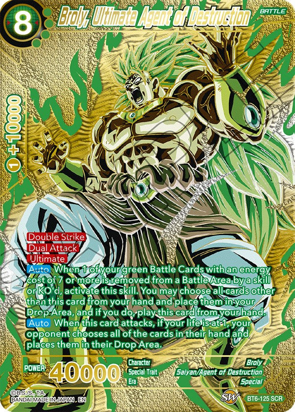 Broly, Ultimate Agent of Destruction (Premium Edition) (BT6-125) [5th Anniversary Set] | Total Play