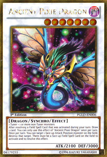 Ancient Pixie Dragon [PGLD-EN006] Gold Secret Rare | Total Play
