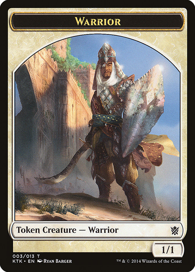 Warrior Token (003/013) [Khans of Tarkir Tokens] | Total Play