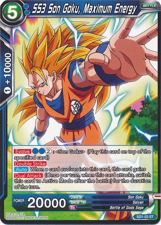 SS3 Son Goku, Maximum Energy (Starter Deck - The Awakening) (SD1-03) [Galactic Battle] | Total Play