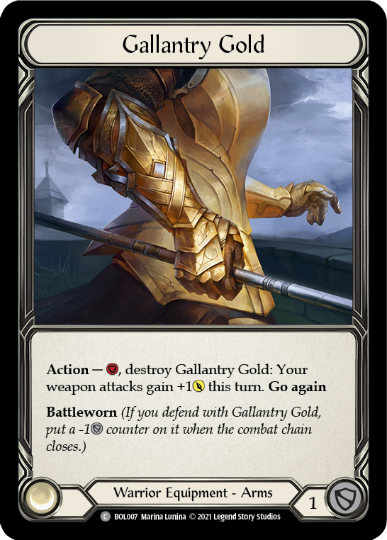 Gallantry Gold [BOL007] (Monarch Boltyn Blitz Deck) | Total Play