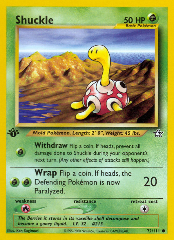 Shuckle (72/111) [Neo Genesis 1st Edition] | Total Play