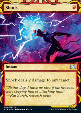 Shock (Foil Etched) [Strixhaven: School of Mages Mystical Archive] | Total Play