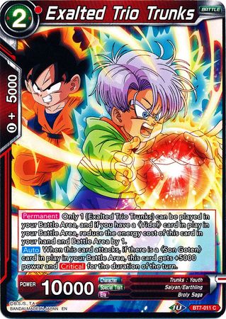 Exalted Trio Trunks (BT7-011) [Assault of the Saiyans] | Total Play