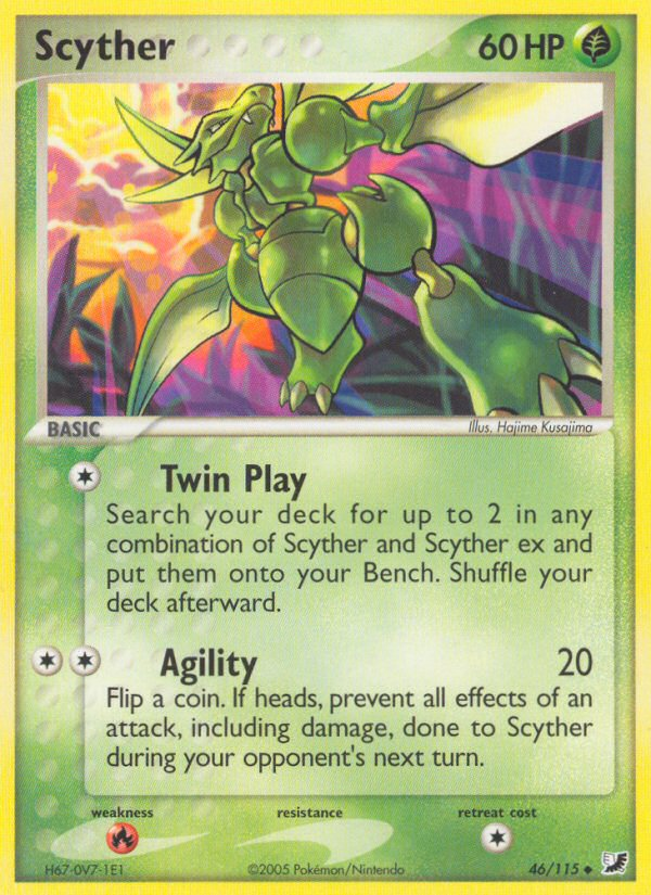Scyther (46/115) [EX: Unseen Forces] | Total Play