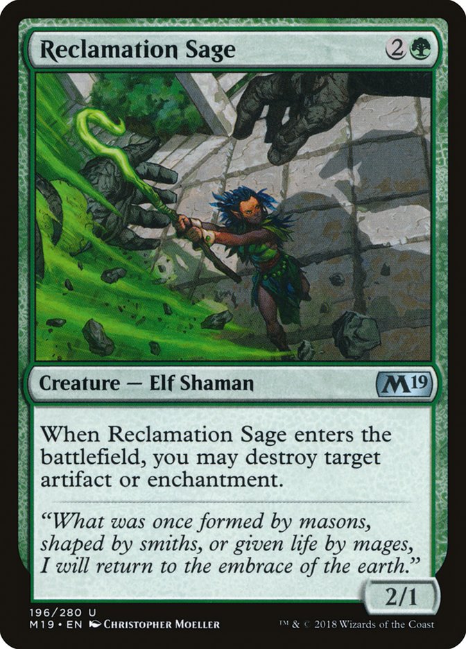 Reclamation Sage [Core Set 2019] | Total Play