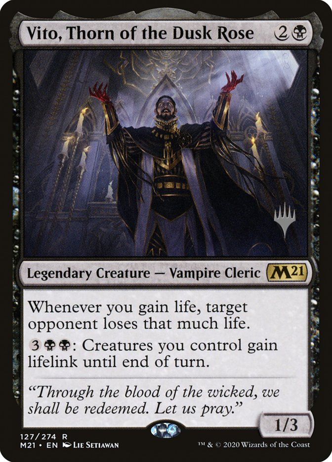 Vito, Thorn of the Dusk Rose (Promo Pack) [Core Set 2021 Promos] | Total Play