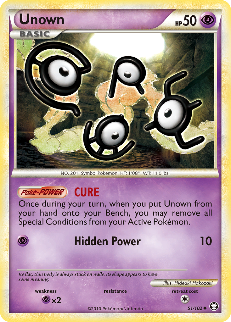 Unown (51/102) [HeartGold & SoulSilver: Triumphant] | Total Play