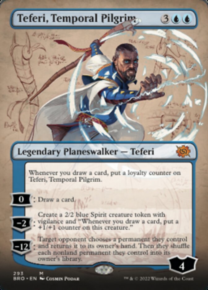 Teferi, Temporal Pilgrim (Borderless Alternate Art) [The Brothers' War] | Total Play