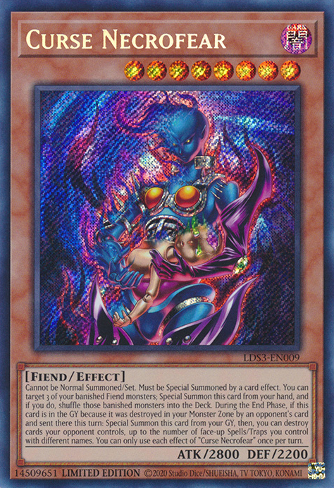 Curse Necrofear [LDS3-EN009] Secret Rare | Total Play