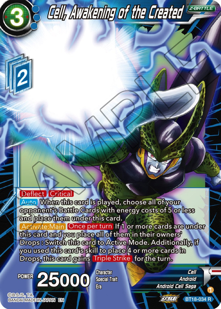 Cell, Awakening of the Created (BT18-034) [Dawn of the Z-Legends] | Total Play