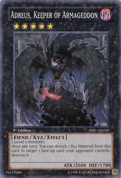 Adreus, Keeper of Armageddon [BP01-EN030] Starfoil Rare | Total Play