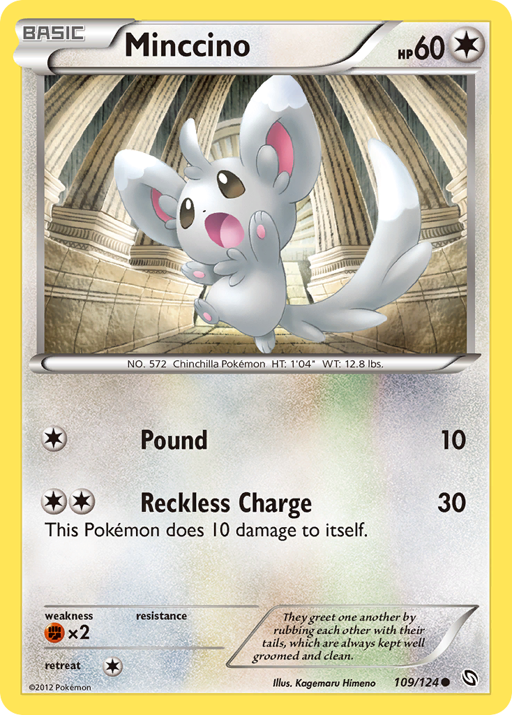 Minccino (109/124) [Black & White: Dragons Exalted] | Total Play