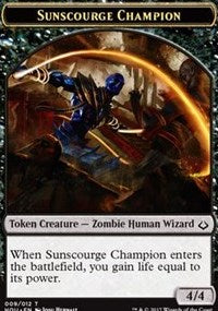 Sunscourge Champion // Cat Double-Sided Token [Hour of Devastation Tokens] | Total Play