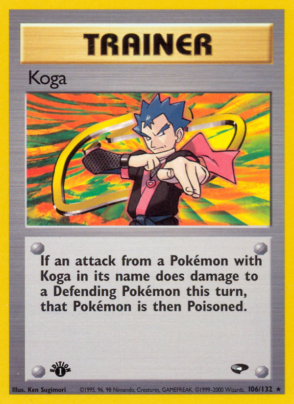 Koga (106/132) [Gym Challenge 1st Edition] | Total Play