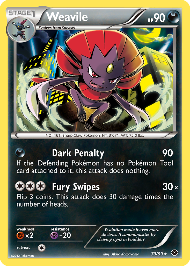 Weavile (70/99) [Black & White: Next Destinies] | Total Play