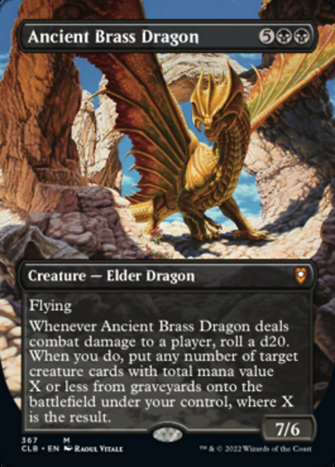 Ancient Brass Dragon (Borderless Alternate Art) [Commander Legends: Battle for Baldur's Gate] | Total Play