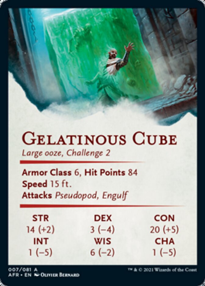 Gelatinous Cube Art Card [Dungeons & Dragons: Adventures in the Forgotten Realms Art Series] | Total Play