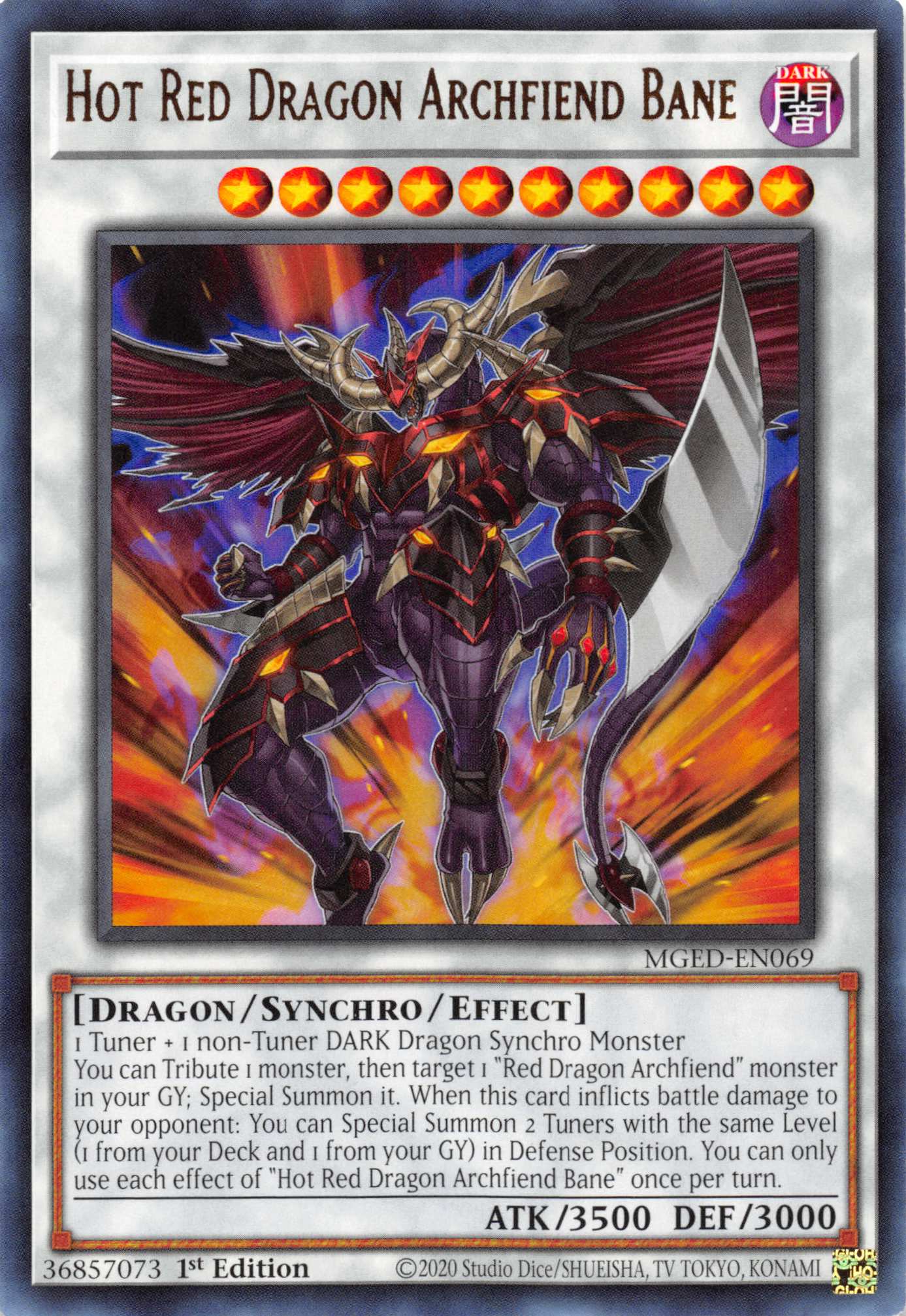 Hot Red Dragon Archfiend Bane [MGED-EN069] Rare | Total Play