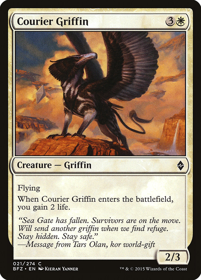 Courier Griffin [Battle for Zendikar] | Total Play