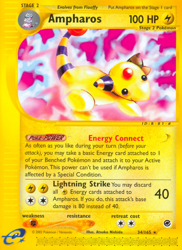 Ampharos (34/165) [Expedition: Base Set] | Total Play