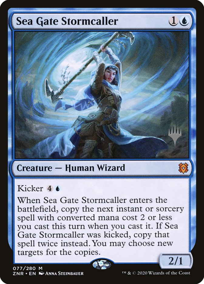 Sea Gate Stormcaller (Promo Pack) [Zendikar Rising Promos] | Total Play