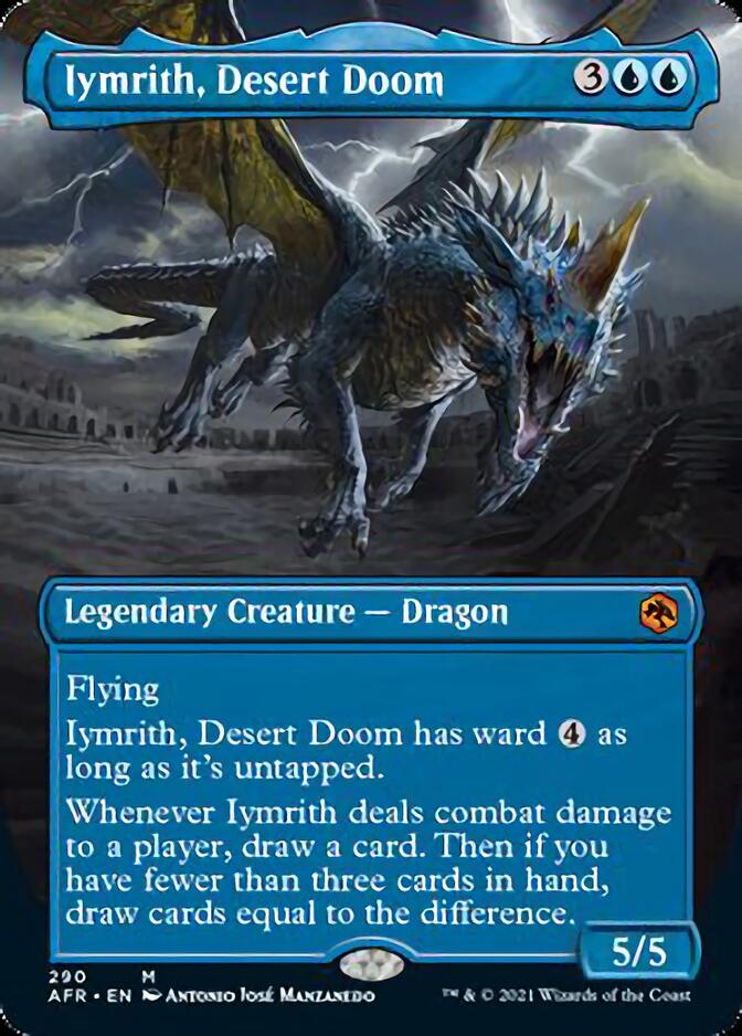 Iymrith, Desert Doom (Borderless Alternate Art) [Dungeons & Dragons: Adventures in the Forgotten Realms] | Total Play
