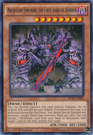 Archfiend Emperor, the First Lord of Horror [MP14-EN084] Rare | Total Play