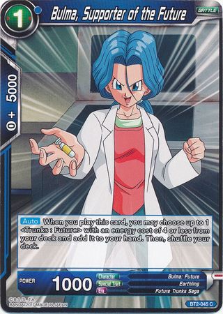 Bulma, Supporter of the Future (BT2-045) [Union Force] | Total Play