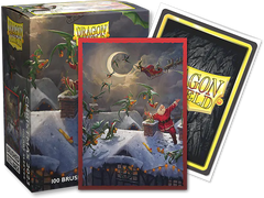 Dragon Shield: Standard 100ct Brushed Art Sleeves - Christmas (2023) | Total Play