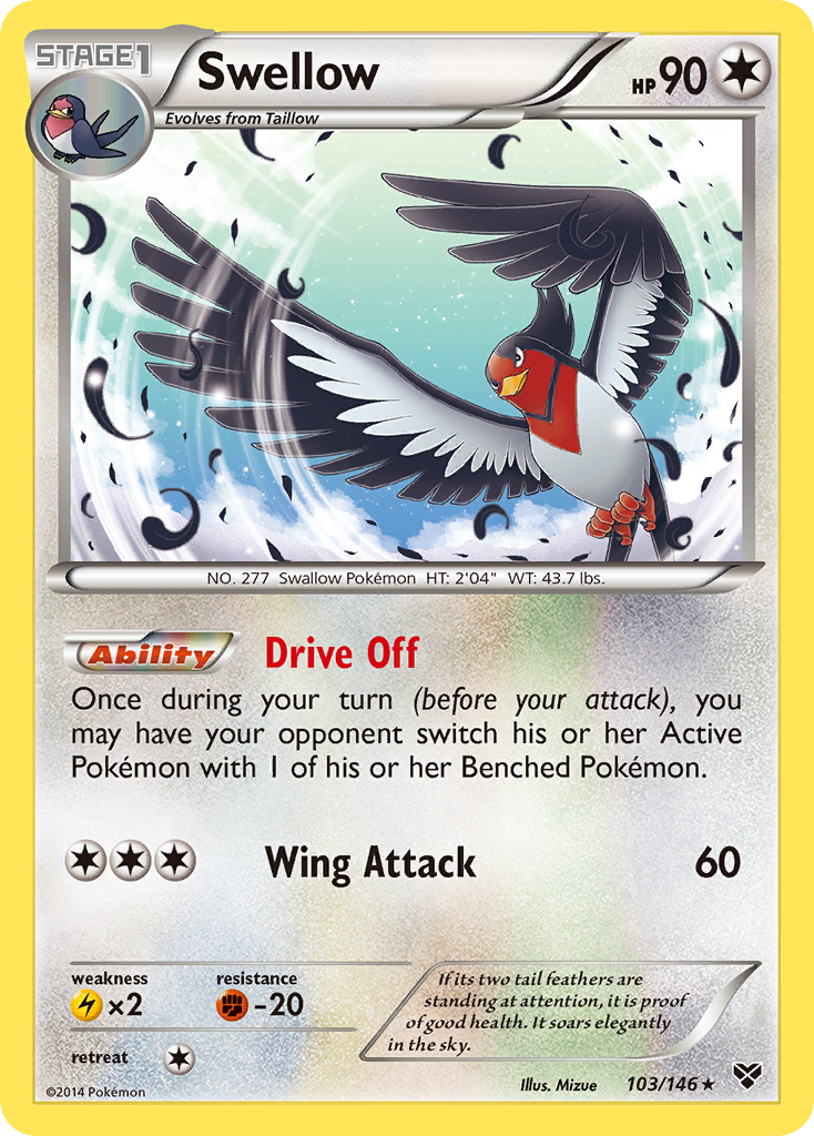 Swellow (103/146) [XY: Base Set] | Total Play