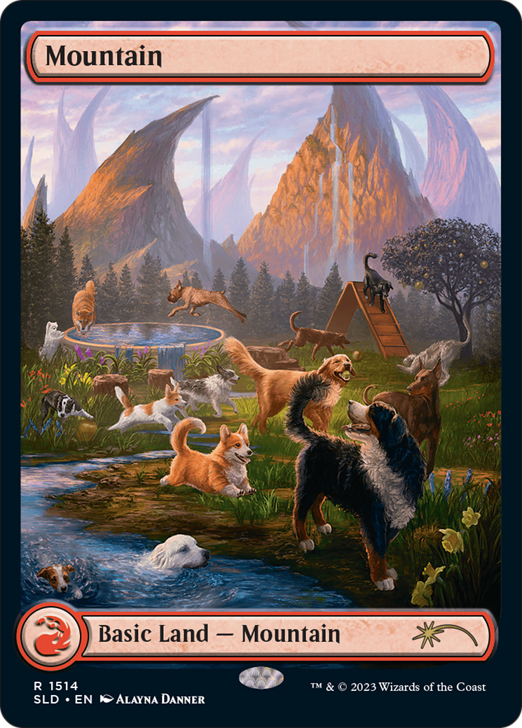 Mountain (1514) [Secret Lair Commander Deck: Raining Cats and Dogs] | Total Play