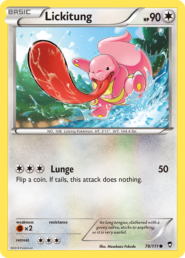 Lickitung (78/111) [XY: Furious Fists] | Total Play