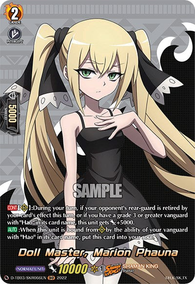 Doll Master, Marion Phauna (D-TB03/SKR066EN) [Shaman King] | Total Play
